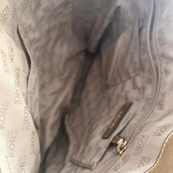 Michael Kors Metallic Gold Tote - Picture 6 of 7